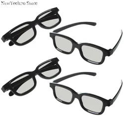 1Pc Glasses Circular Polarized Passive 4X3D Stereo Glasses Black For LG Cinema 3D TV's