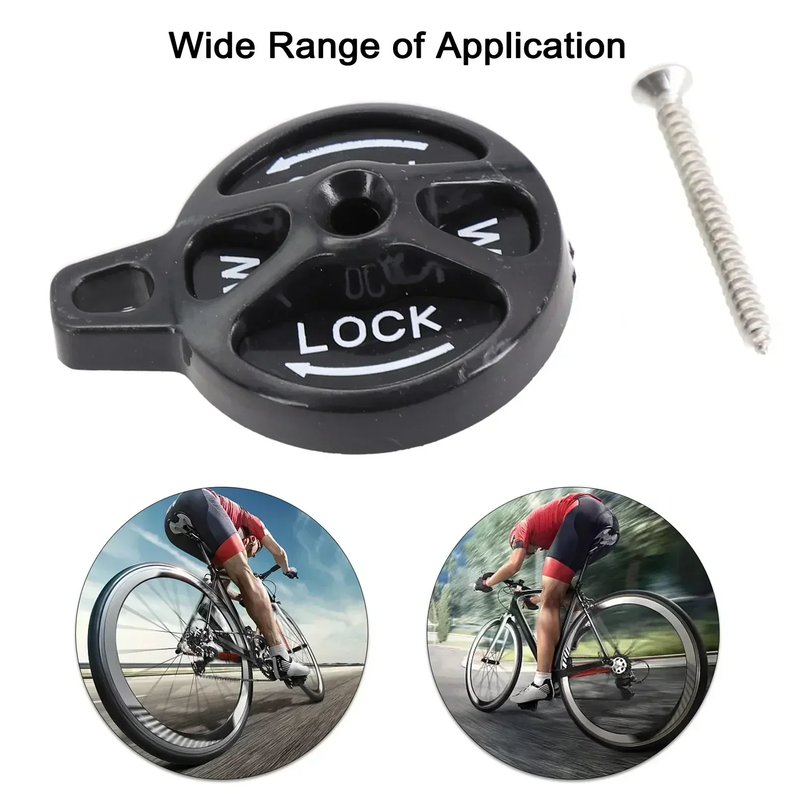 Bicycle Front Fork Lock Cap MTB Road Bike Fork Lock Cap Switch Cycling Accessories Practical Manual Lockout Assembly Kit Tool