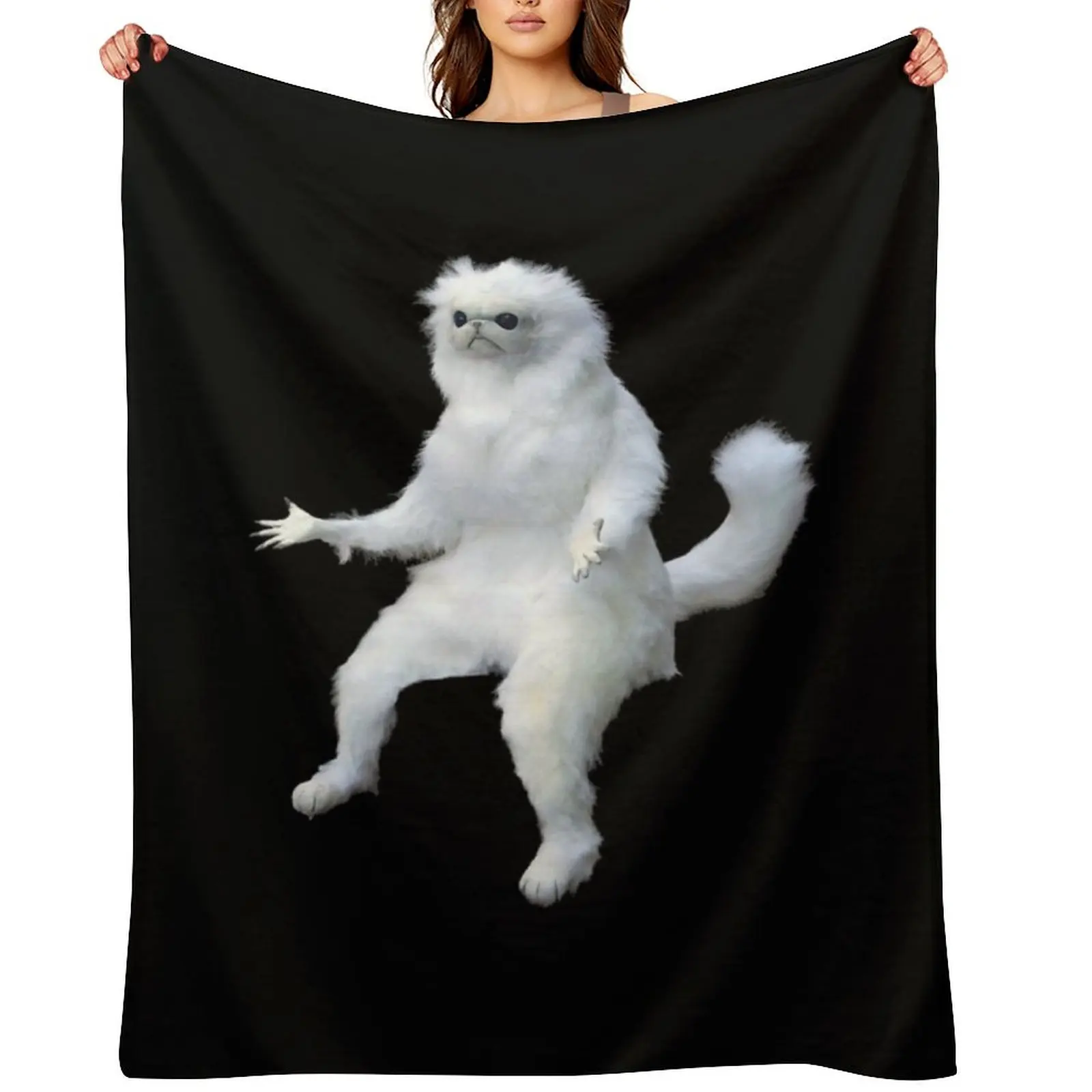 

Persian Cat Meme Throw Blanket valentine gift ideas Soft Beds Designers Kid'S Blankets
