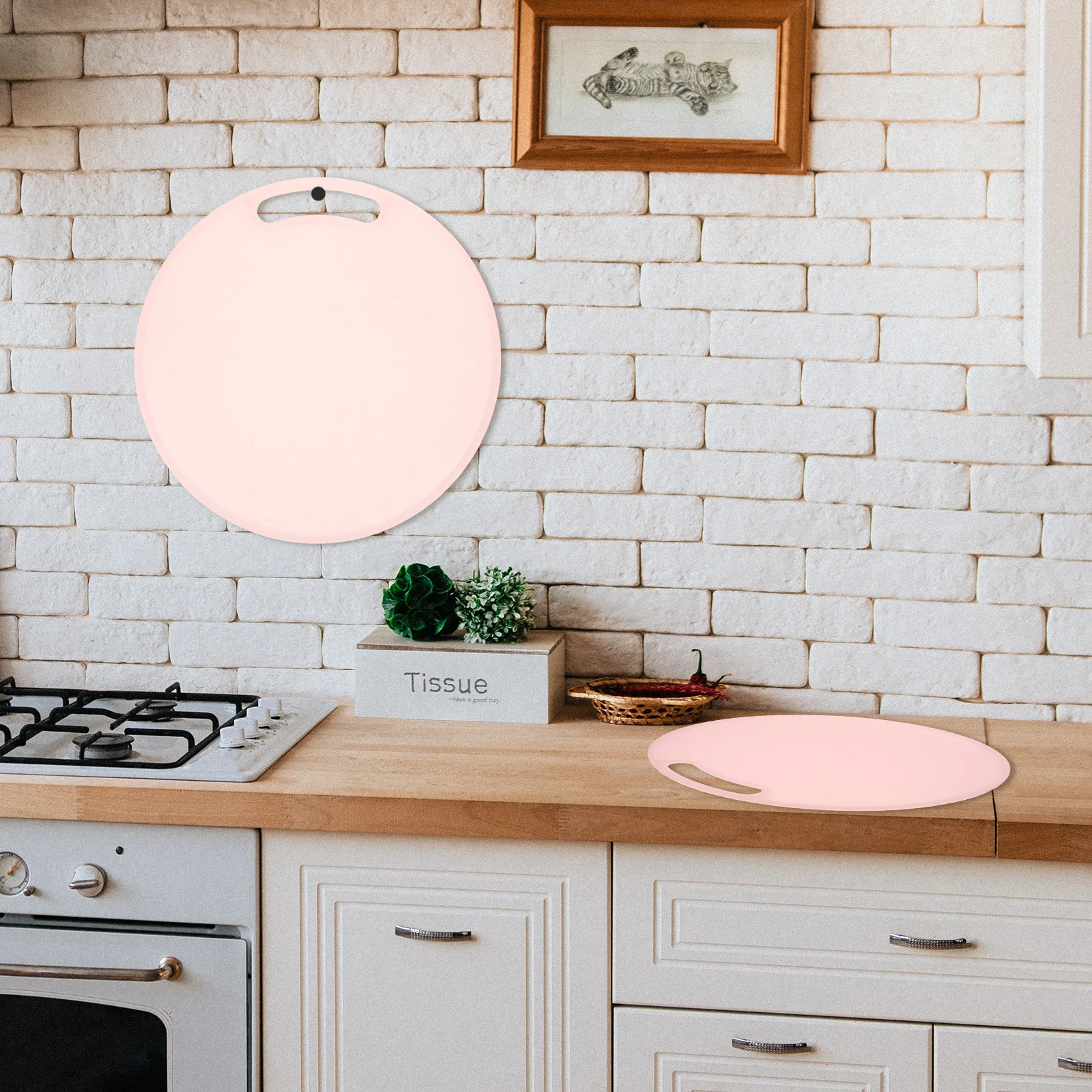 

Dishwasher Safe Cutting Board Kitchen Chopping Tool Non-Slip Reusable Plastic Easy Clean Heat Resistant Odor Free Light Fruit