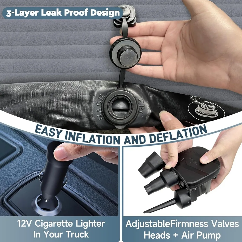 ที่นอนเป่าลมสําหรับตั้งแคมป์ ชนิด Y เสื่อนอน SUV สําหรับเดินทางแบบหนา พร้อมที่ปั๊มลมในรถยนต์ หมอน 2 ใบ