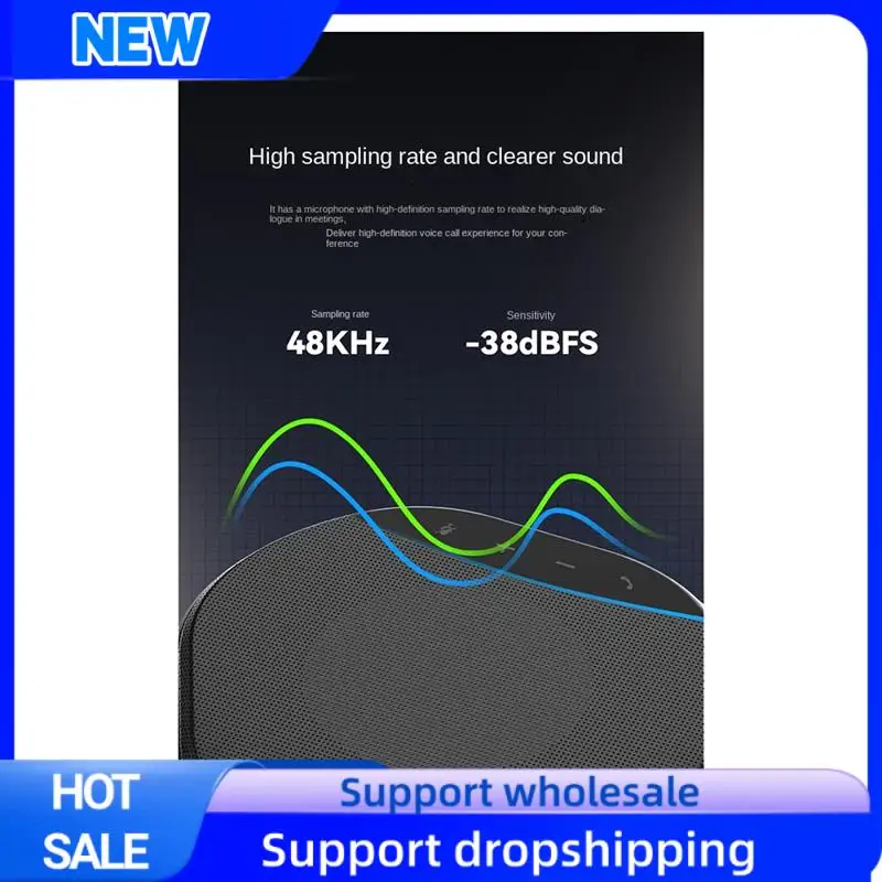 

Optimal Plastic Conference Microphone Speaker 360° Omnidirectional Voice Pickup PC Computer Microphone,Noise Reduction Home Offi