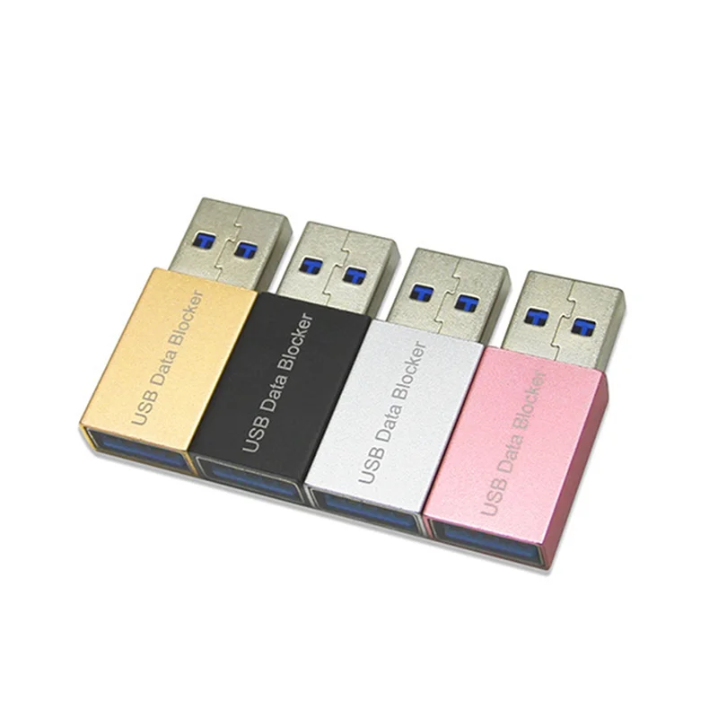 A19E-4PCS USB Data Blocker Charge-Only USB Jacking Prevention Adapter Data Sync Blocker Adapter For Blocking Data Sync
