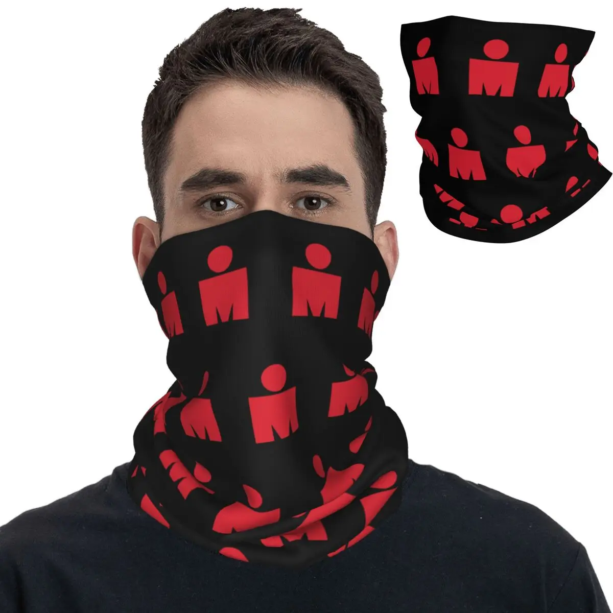 M Dot Logo Triathlon Bandana Neck Gaiter Printed Swimming Cycling Running Magic Scarf Warm Balaclava Hiking Unisex Adult Winter