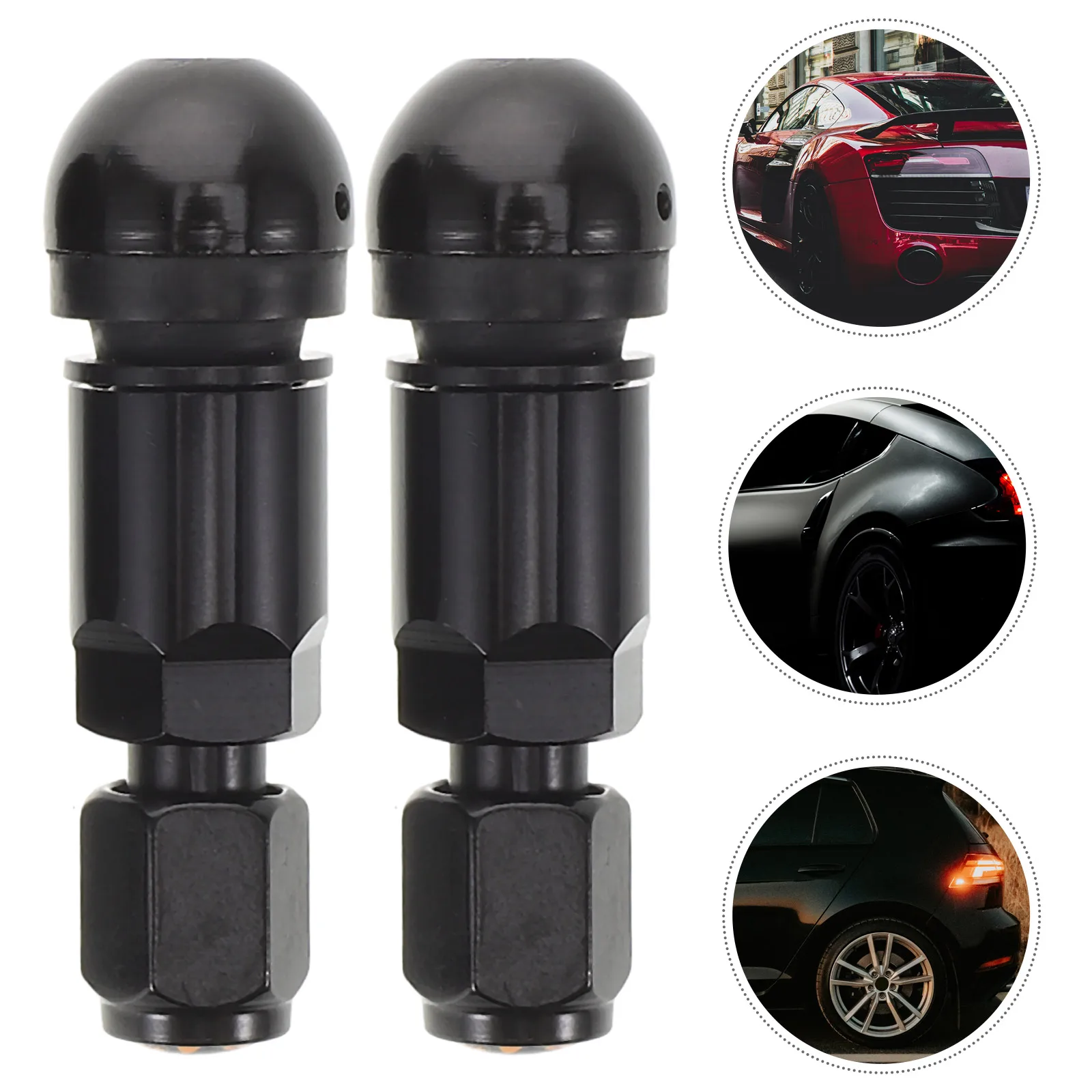 

4pcs Heavy Duty Metal Stems For Car Motorcycle Tractor Tires Lawn Mower Tubeless Tire Clamp-In Design Durable Replacement Tire