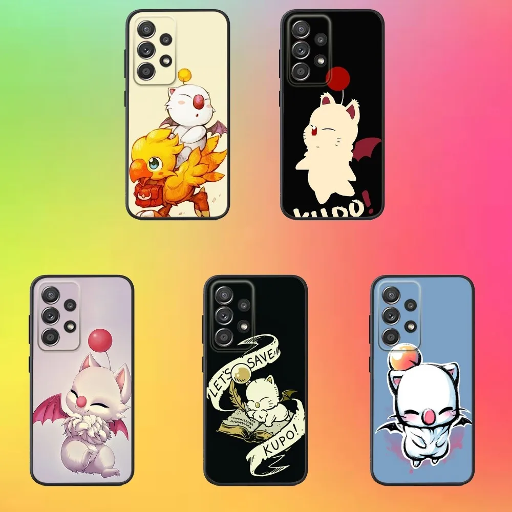 

F-Final F-Fantasy Moogle Phone Case For Samsung S25,S24,S21,S22,S23,S30,Ultra,S20,Plus,Fe,Lite,Note,10,9,5G Black Cover