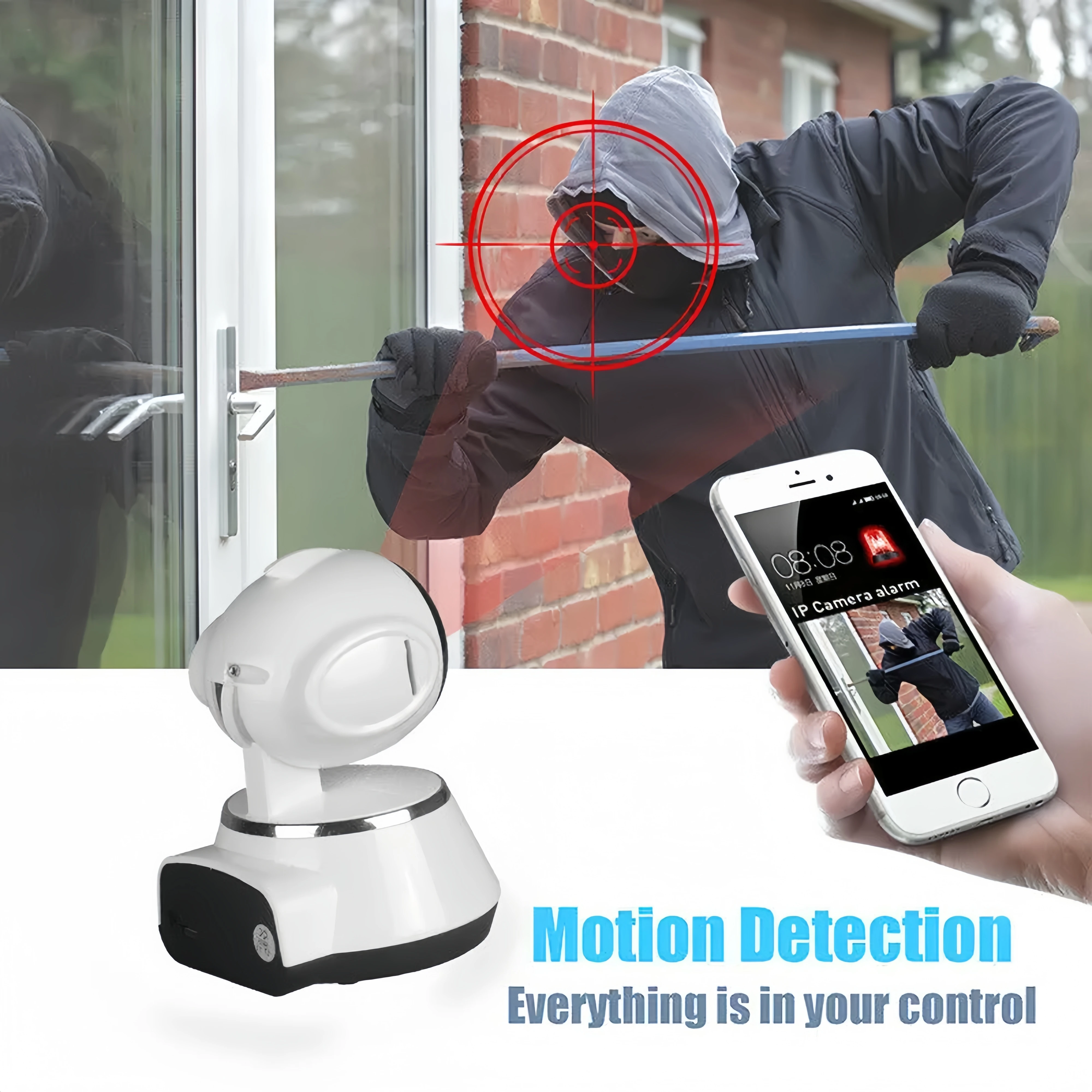 5MP Wifi Surveillance Robot Camera PTZ Security Baby Monitor Two Way Audio Color Night Vision Home IP Cameras AI Smart Tracking image 5
