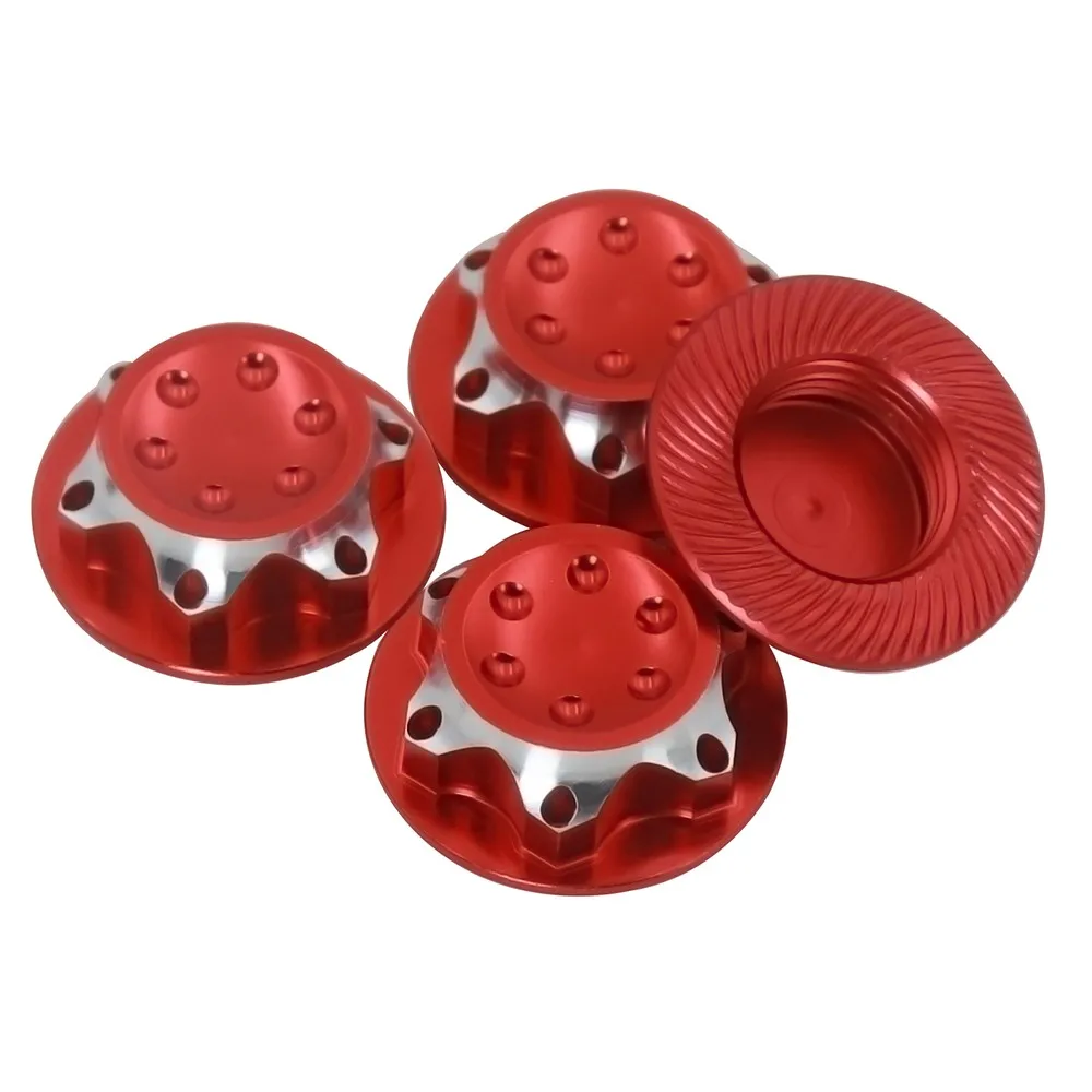 Aluminium-Radnabenabdeckung, Staubschutzabdeckung, 17 mm Sechskantmutter für Rc 1:8 X-maxx Summit E-revo Arrma Modellauto, rutschfeste Radabdeckung – Detail 18