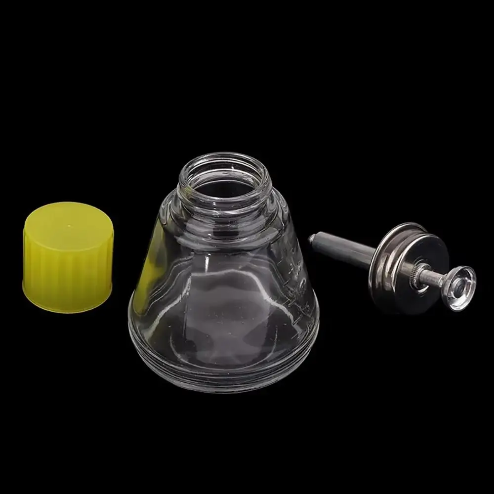 

1Pcs New Nail Art UV Gel Cleaner Empty Liquid Bottle Press Seal Glass Bottle 180ml Polish Glue Residue Remover Pumping Dispenser