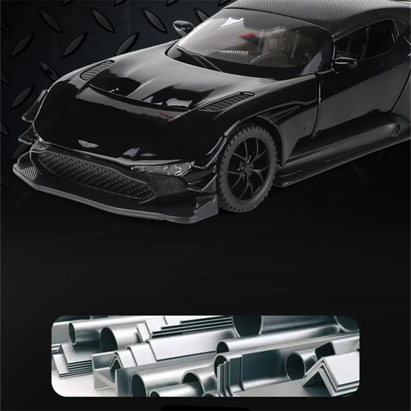 1:32 Aston Martin Vulcan Sport Car Model Alloy Diecast Metal Toy Vehicle Simulation Sound Light Car for Children Gift Collection