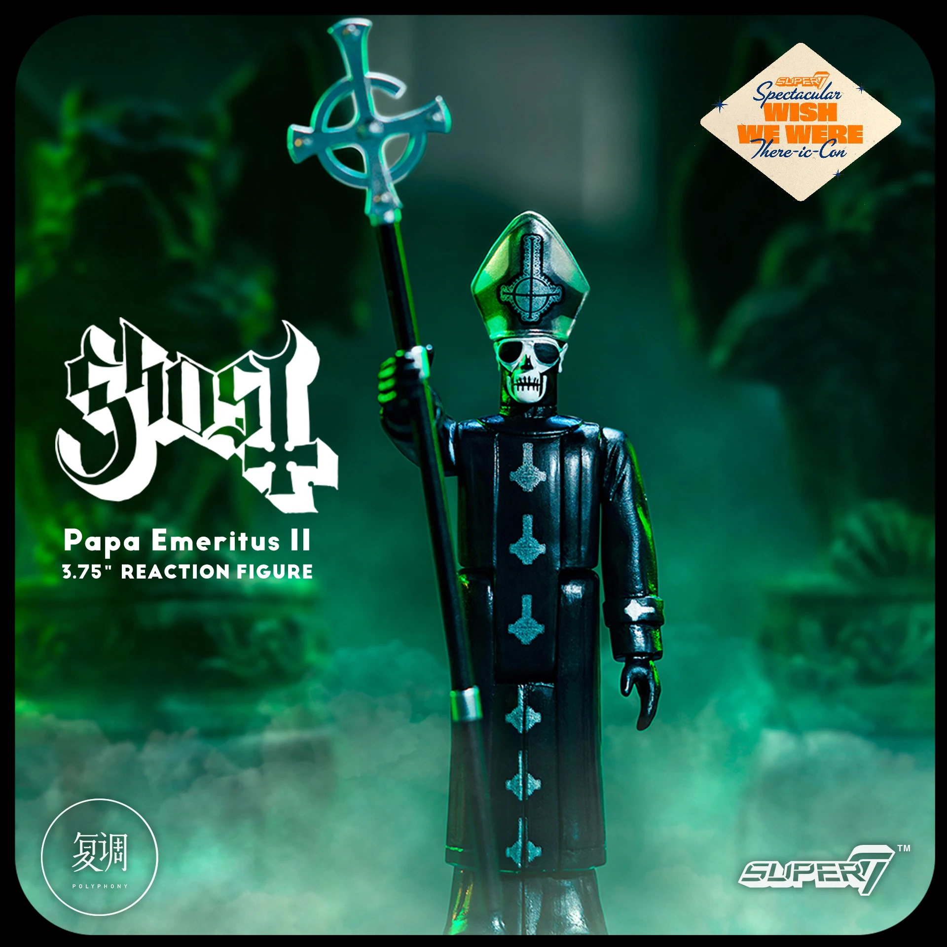 

Original Super7 Ghost Band Papa Emeritus II SDCC Limited Hanging Card Toys Hobbies Action Figures Holiday Gifts