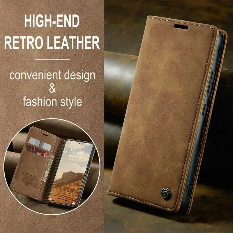 Für Xiaomi Redmi Note 15 14 Pro Plus 5G Luxus-Hülle Magnet Leder Kartenetui Funda Mi Phone Redmi Note14 14s 15 Pro + Flip Cover