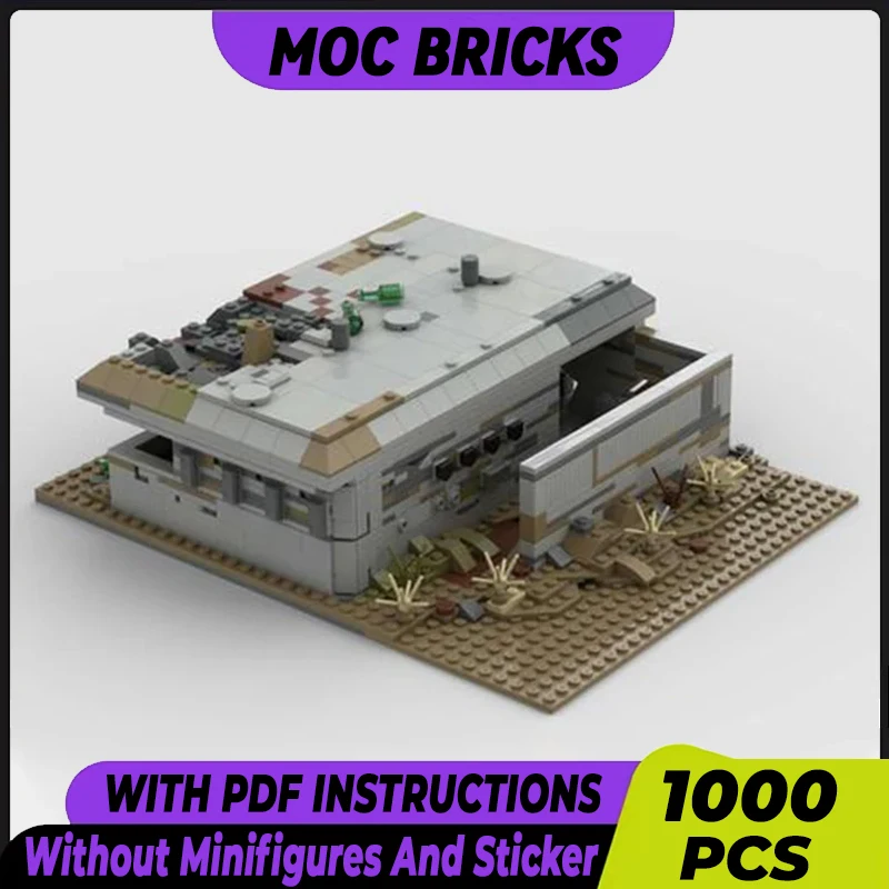 Military Model Moc Building Bricks Abandoned German Bunkers Technology Modular Blocks Gifts Christmas Toys DIY Sets Assembly