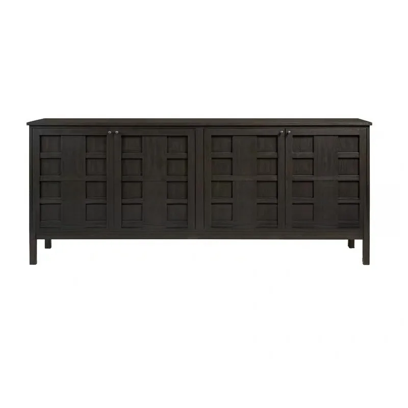 

American solid wood dining side cabinet French retro entrance cabinet Small apartment storage cabinet Home living room