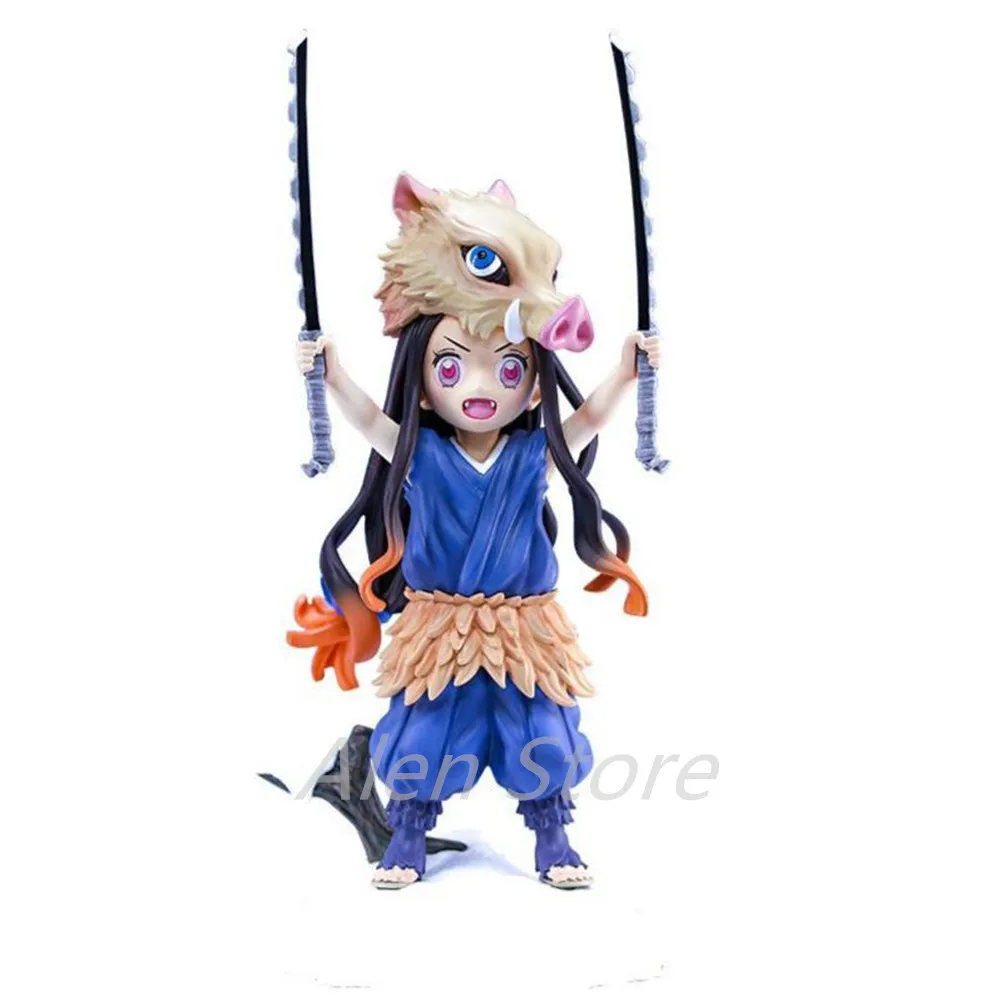 Anime 19 cm Demon Slayer Kamado Nezuko Kawaii Maiale Figura Ragazze Serie Action Personaggi Carino Collezione PVC Modello Regali per i Giocattoli