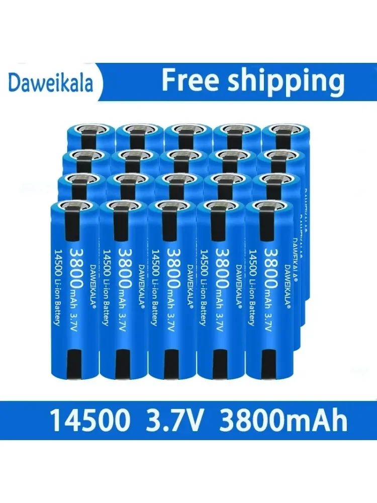 Akumulator Hot 14500 3.7V AA 3800mAh Litowo-jonowy, z zabezpieczeniem przed spłonieniem, do szczoteczki elektrycznej, golarki, akumulator do maszynki do strzyżenia włosów. — zdjęcie produktu 7