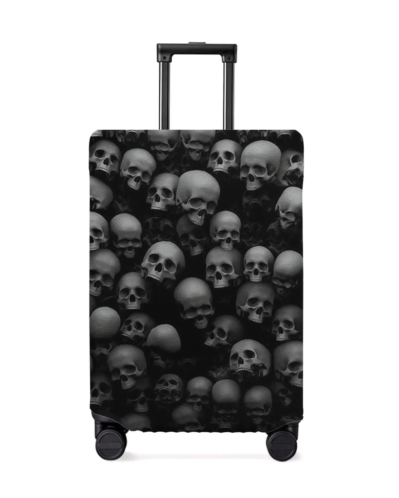 Skull Wall Horror Travel Luggage Cover Elastic Baggage Cover Suitable For 18-32 Inch Suitcase Case Dust Cover Travel Accessories