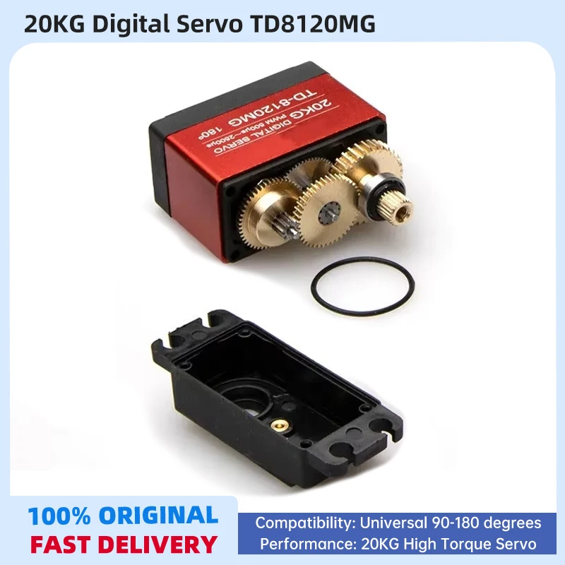 20KG Digital Servo TD8120MG High Torque Torque Metal Shell Iarge Angle Model Airplane Model Car Waterproof Robotic Arm