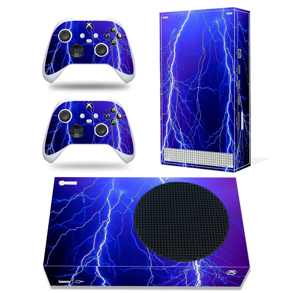 For Xbox Series S Console and 2 Controllers Skin Sticker Protective Vinyl Wrap Cover starry sky  with XSS Skin Customize image