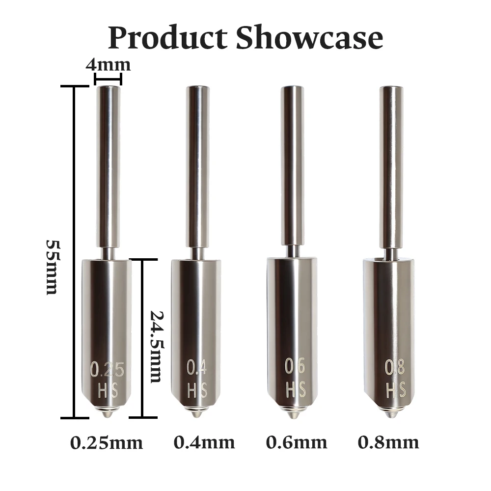 Upgrade Bimetall-Hotend für Anycubic S1 Max Düsen-Druckkopf-Baugruppe 0,25/0,4/0,6/0,8mm für Anycubic Kobra S1 Max 3D-Drucker – Detail 1
