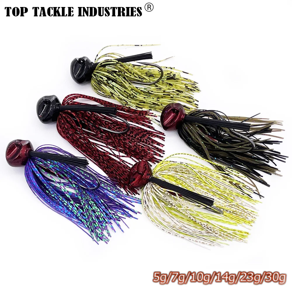 Jig fishing lure BKK9050# pesca artificial bait skirt rubber fishing jigs Head Buzz Swim Bass Jig 5g 7g /10g/14g/23g/30g