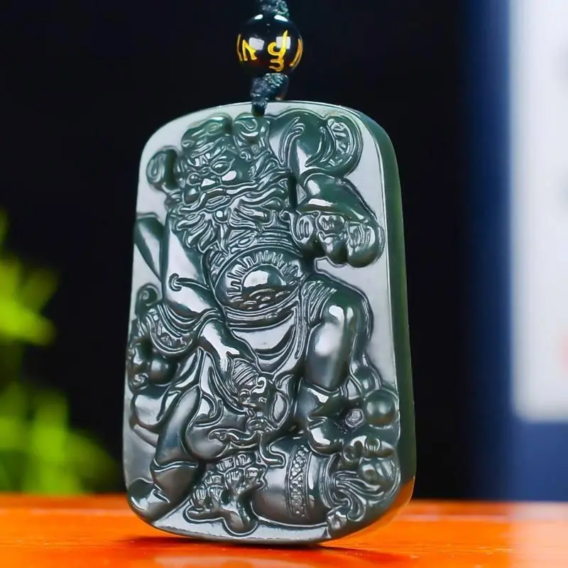 

Hetian Jade Tower Сапфир Zhong Kui Нефритовый кулон Zhong Kui Нефритовый кулон Нефритовый нефритовый кулон Нефритовый бренд