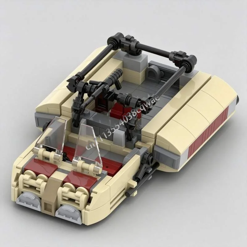 NEW 235Parts LT-90 Utility Speeder Hover Vehicle MOC Model Custom Puzzle DIY Assembly Building Blocks Sci-Fi Toy Creative Gift