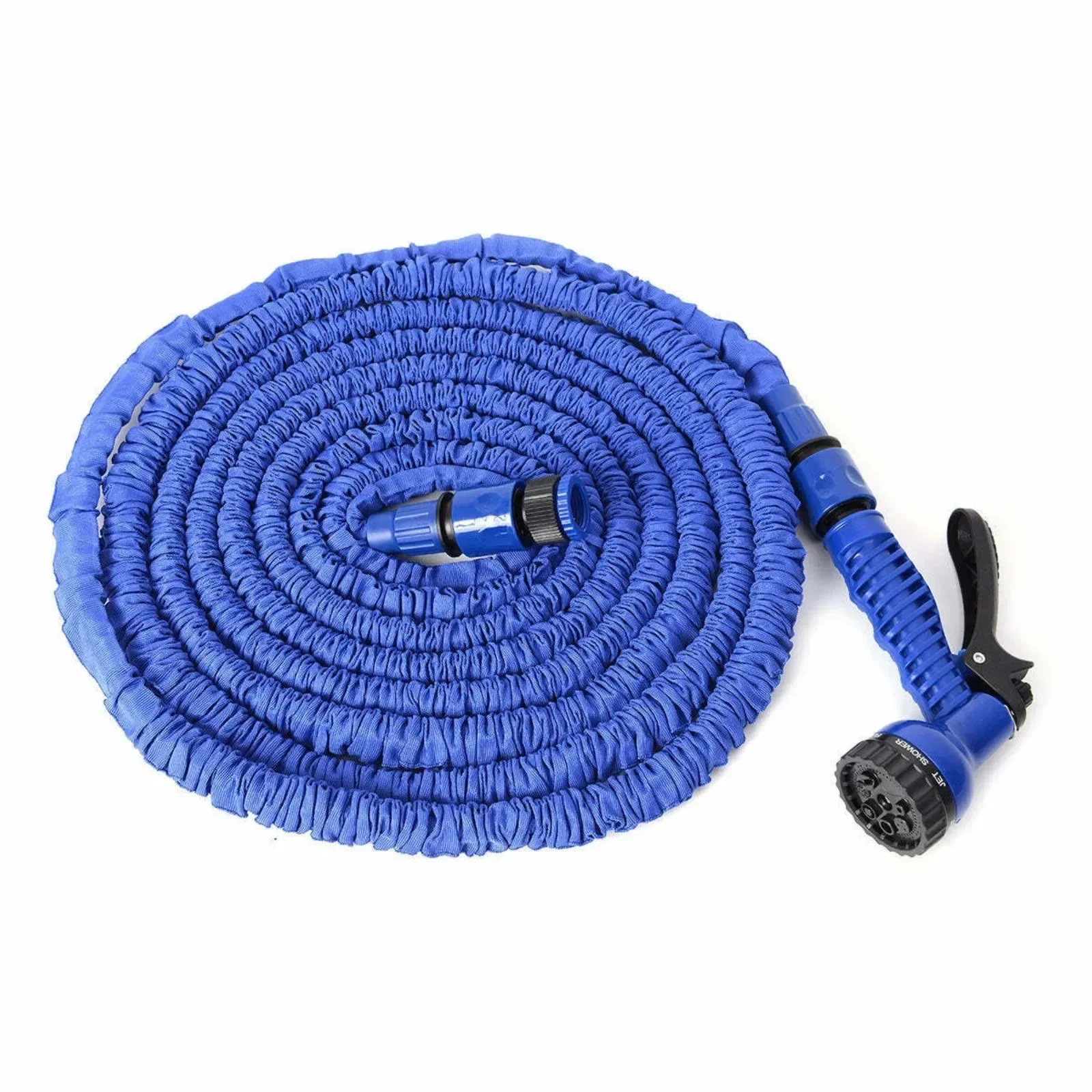 

US Blue Expanding Flexible Garden Water Hose with Spray Nozzle ships fast from USA