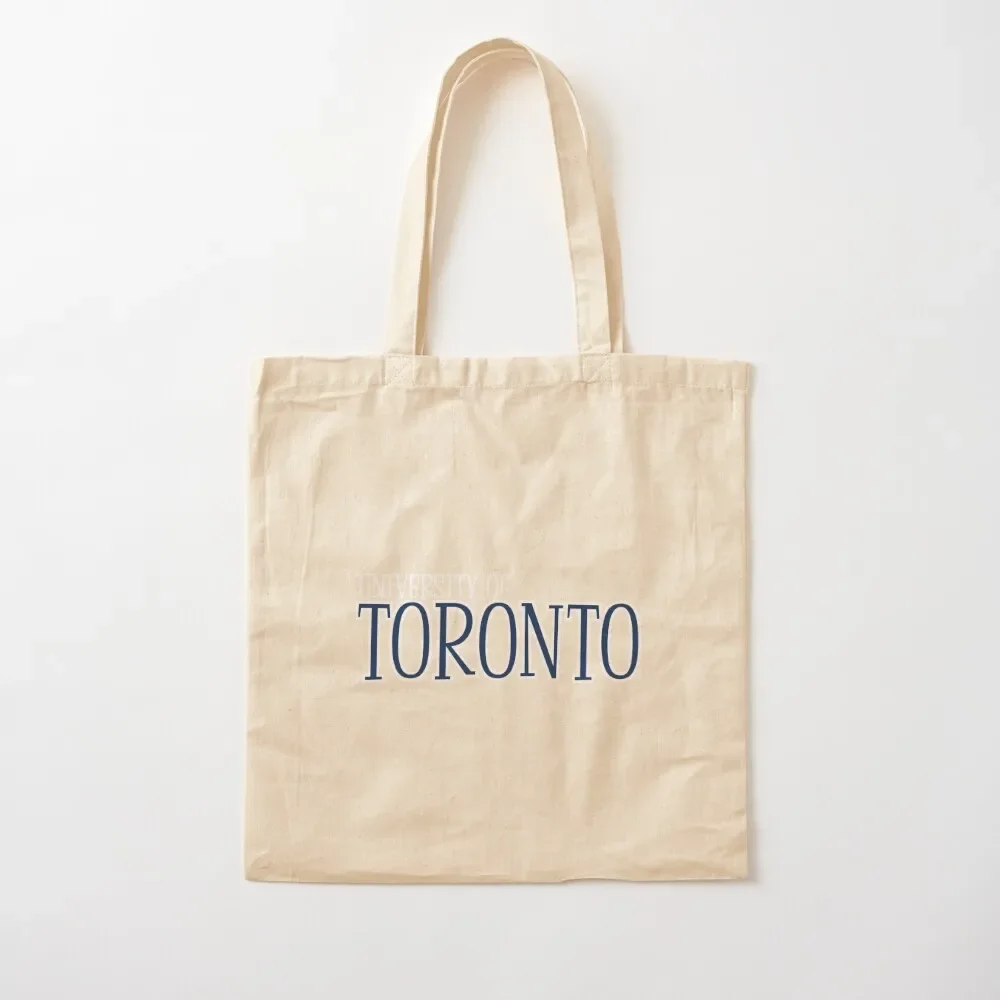 

White Retro U of T Outline Tote Bag tote bags cloth bags bags for women Tote Bag