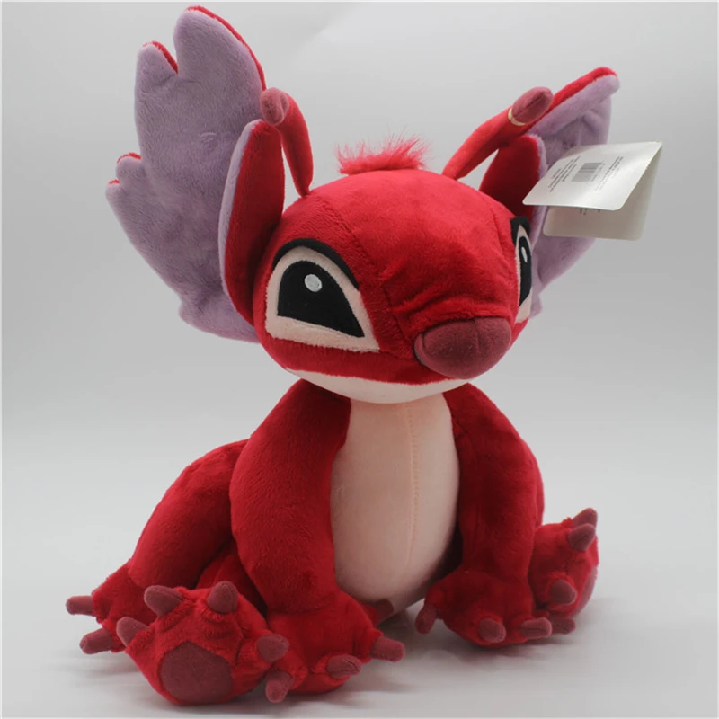 Disney-peluche de Lilo Stitch de 28cm, muñeco de peluche Leroy de edición limitada, almohada creativa Kawaii, regalo de cumpleaños, 628