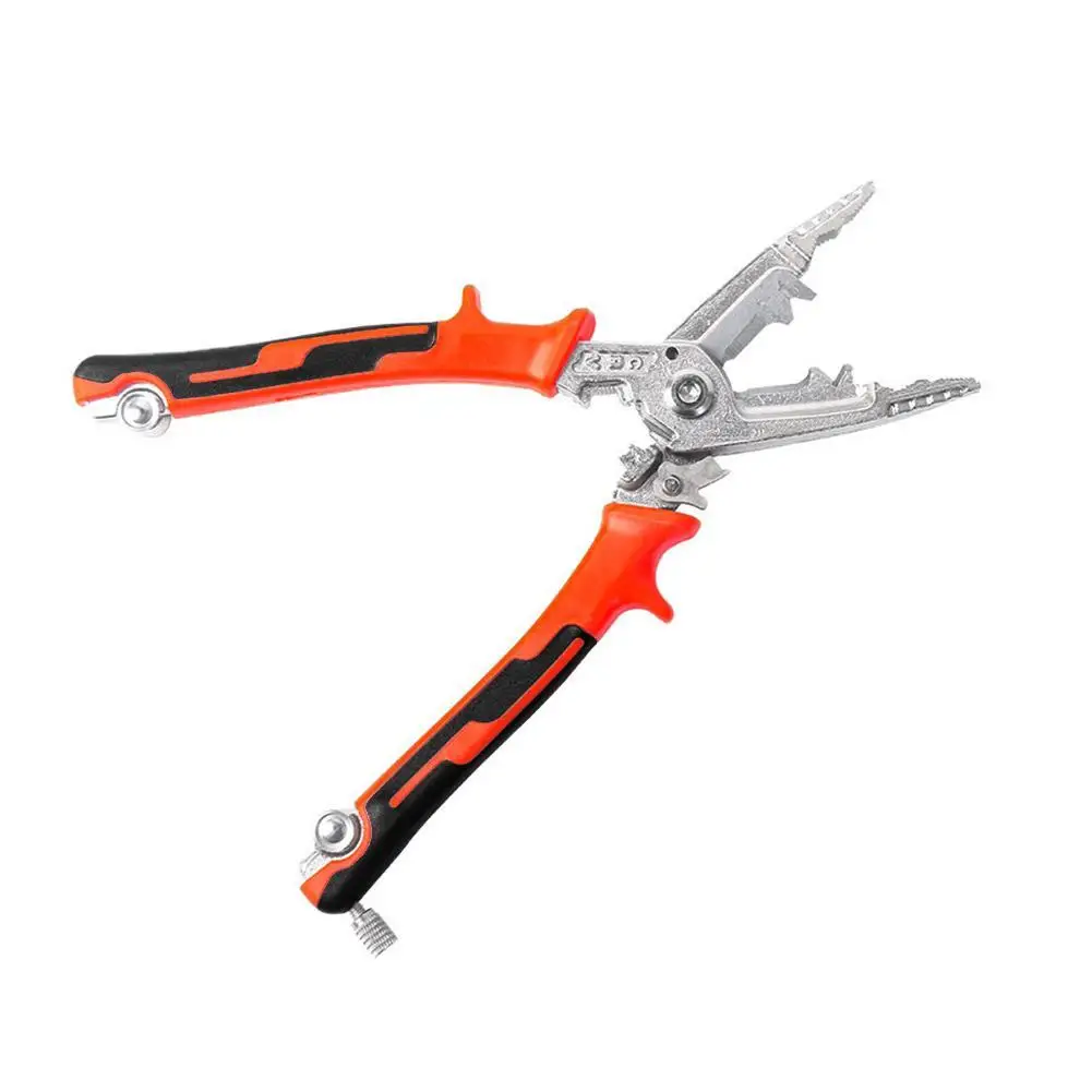 Heavy-duty Universal Wire Stripper Cable Cutter, C-RV Multifunctional Wire Stripper Pliers For Electric Cable Stripping Crimping