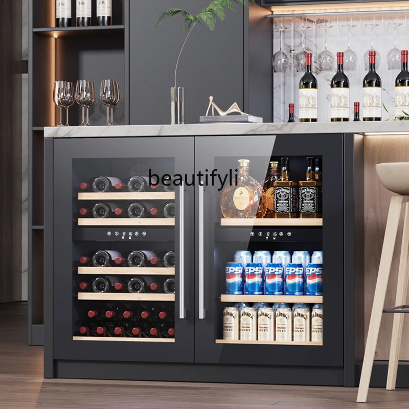 

Constant temperature wine cabinet Embedded wine cabinet Household kitchen and bathroom Small beverage Tea and foreign wine