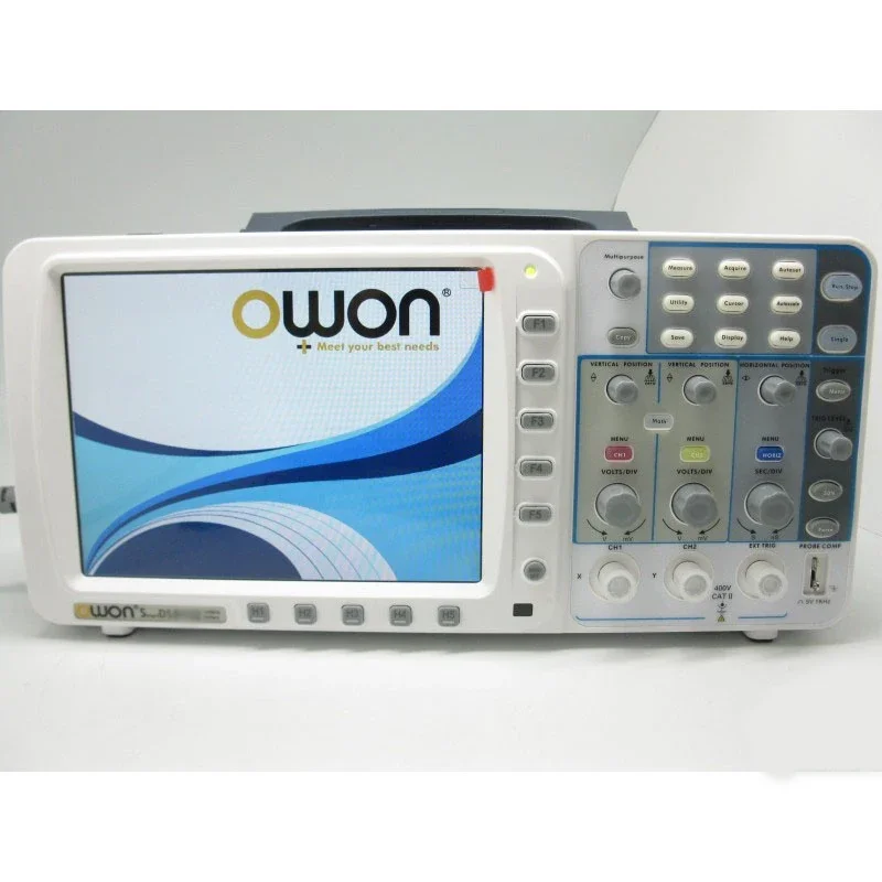 Newest low-noise OWON 100Mhz Oscilloscope SDS7102V FFT 1G LAN+VGA