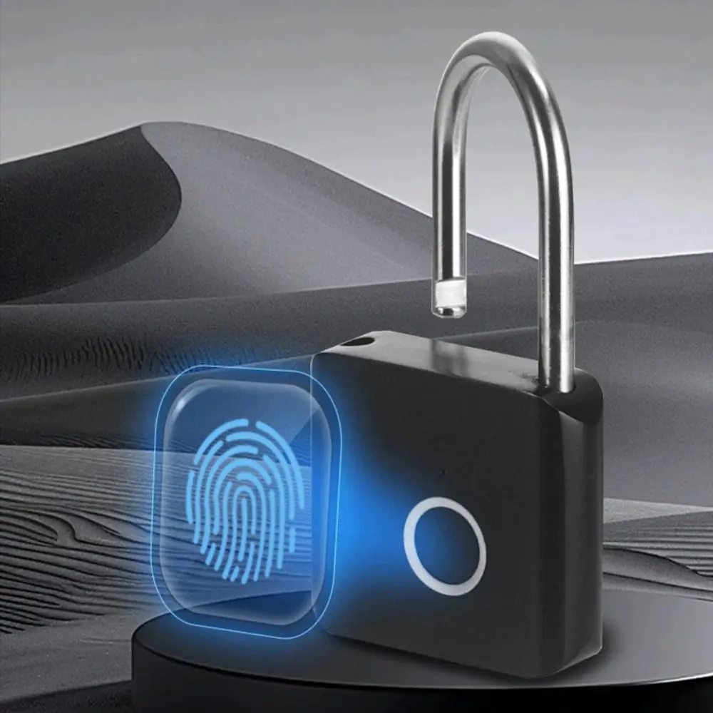 

Anti-Theft Smart Fingerprint Padlock USB Charging Portable Electronic Password Lock USB Rechargeable Waterproof