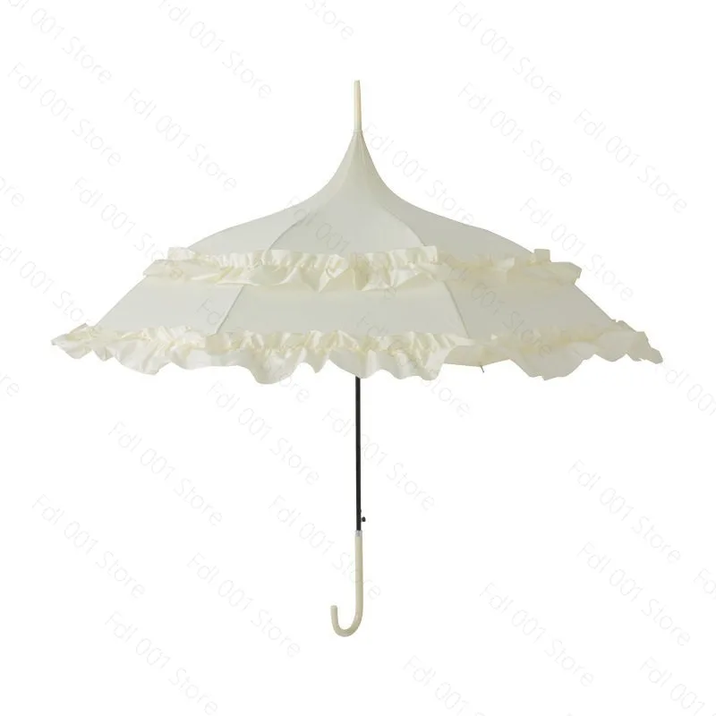 2026 Japanese cute princess umbrella pagoda lace vinyl sun umbrella umbrella Muse