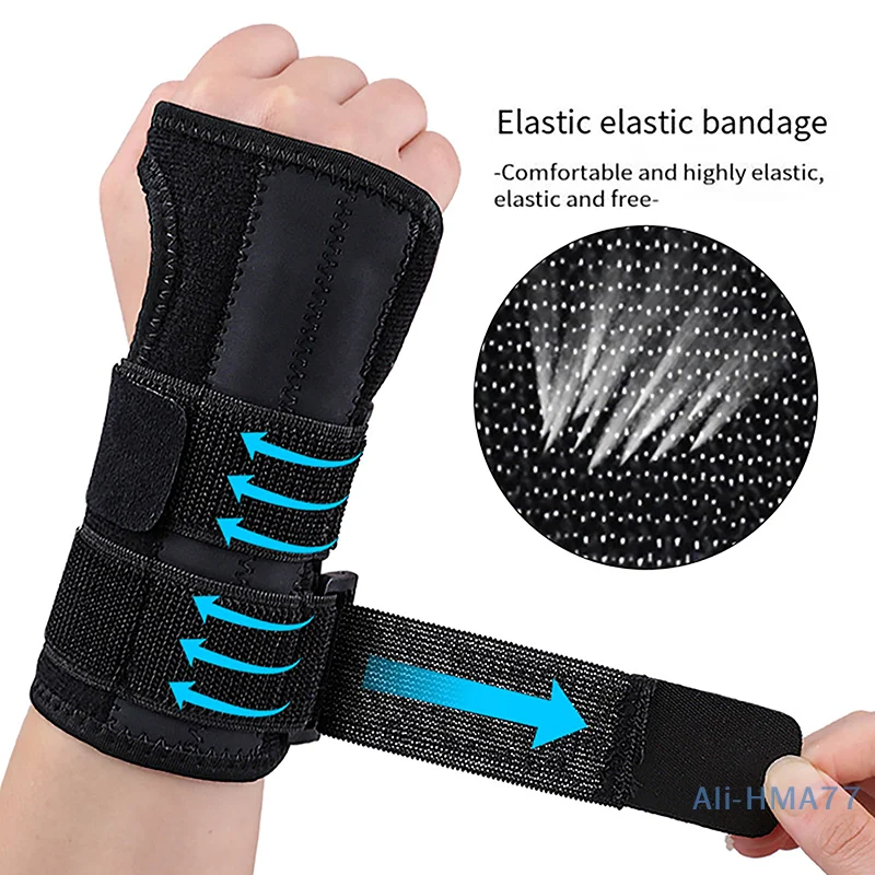 Adjustable Wrist Support Splint Wrist Brace for Carpal Tunnel Relief Night Support Support Hand Brace with 3 Stays