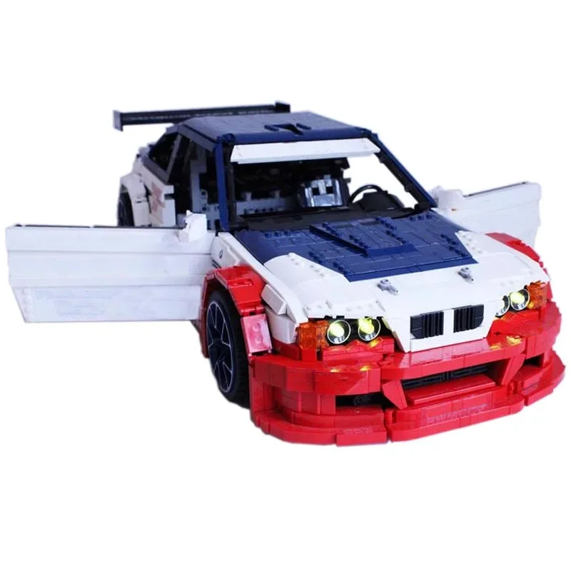 The New MOC-142015M3 MOC-146520 E46 GTR Most Wanted Sports Car-RC 5178pcs 1:8 Scale Racing Bricks Adult DIY Birthday Gift