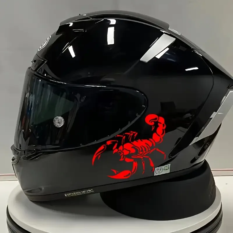 

2DFlat Motorcycle Helmet Sticker2 Pack of Centipede Helmets and Car Rearview Mirror Stickers