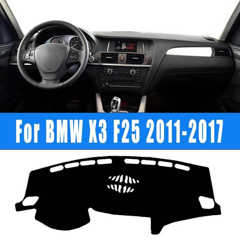 

Car Dashboard Mat Dash Cover Central Control Pad Nonslip Cape Sunshade Interior Accessories For BMW X3 F25 2011-2017 2012 2013