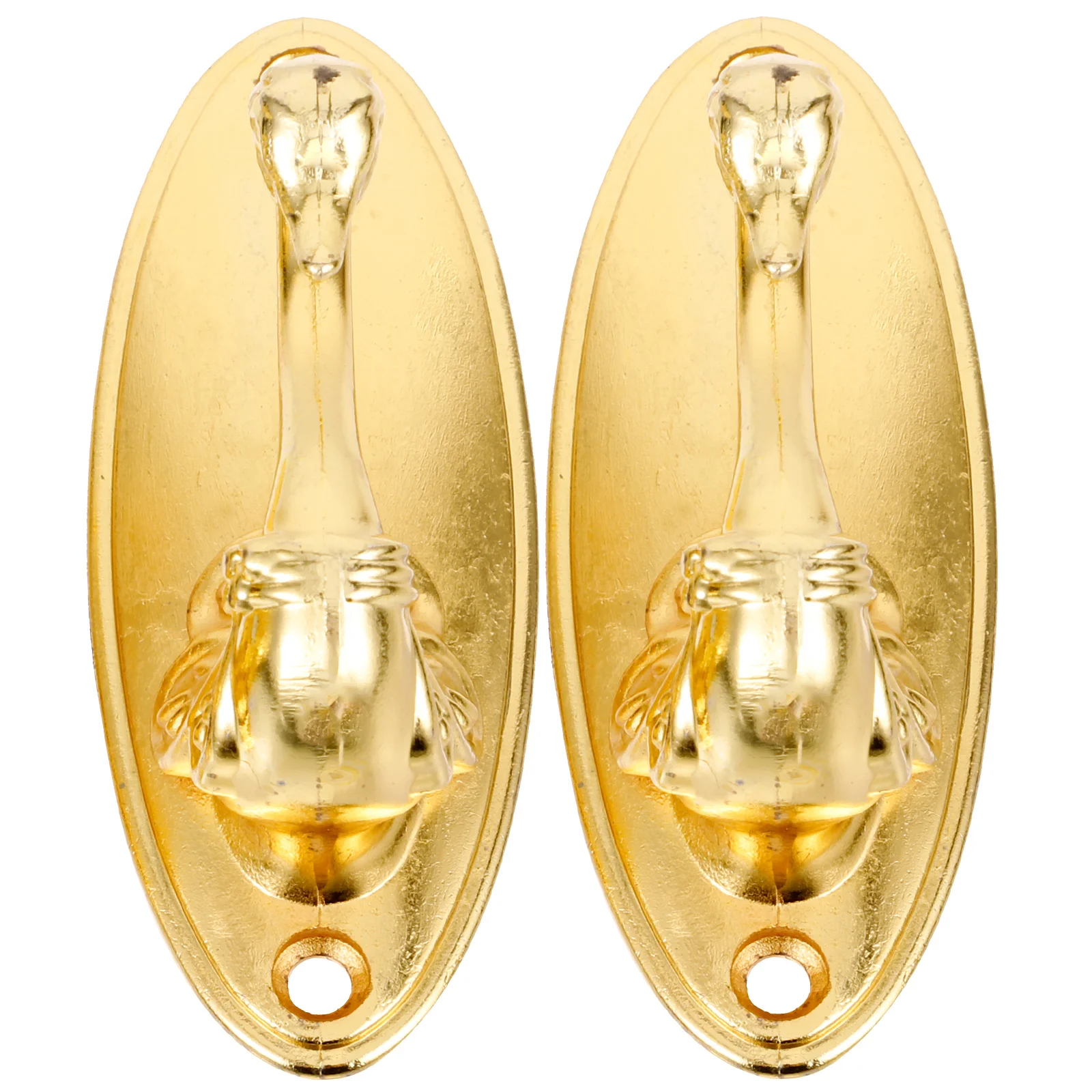 

Golden Zinc Alloy Swan Curtain Tiebacks Solid Design Classic Drapery Hooks for Living Room Window Treatment Vintage Curtain