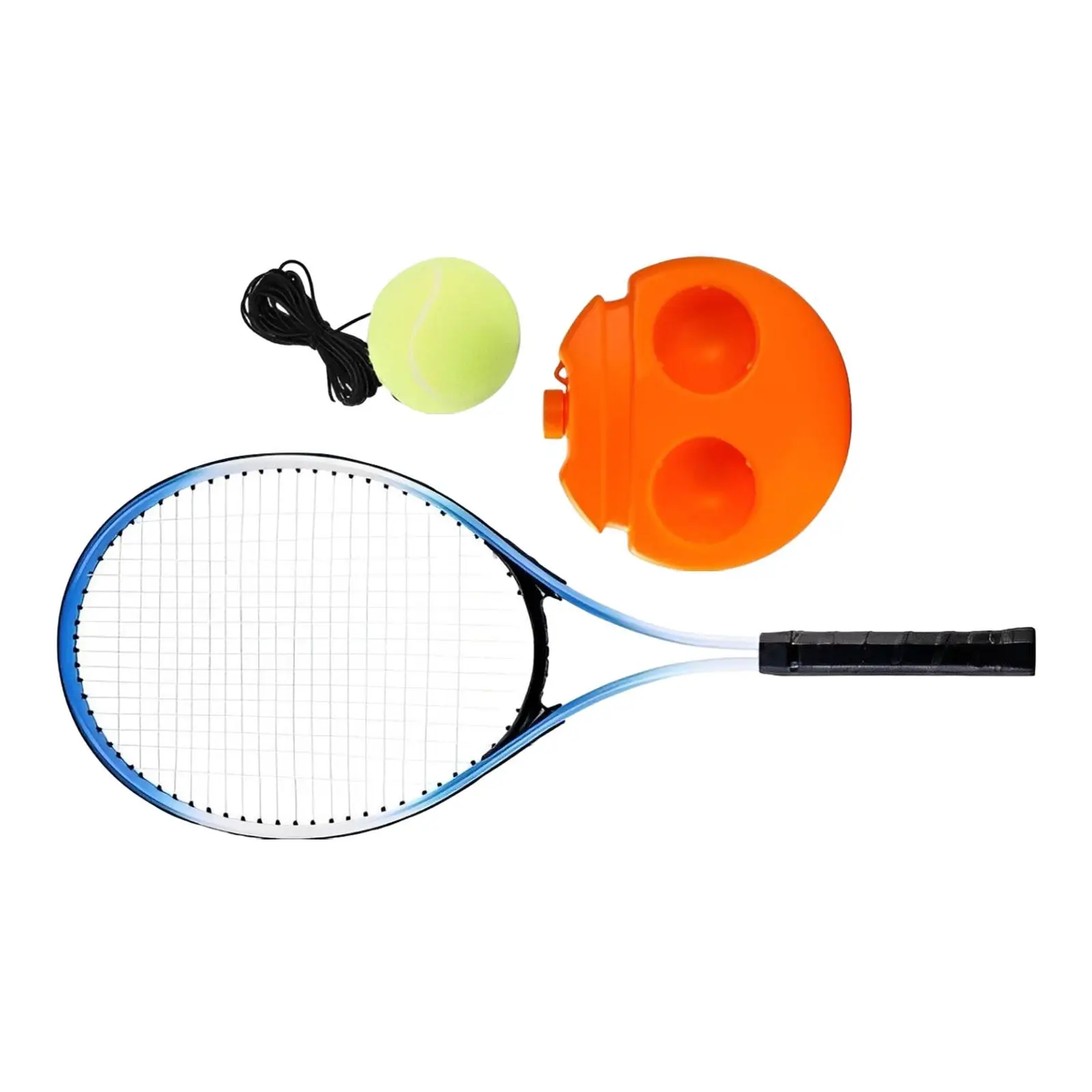 Single Tennis Training Rebound Ball+Racket Improve Your Tennis Skills Anywhere, Tennis Trainer Tools for Kids/Adults