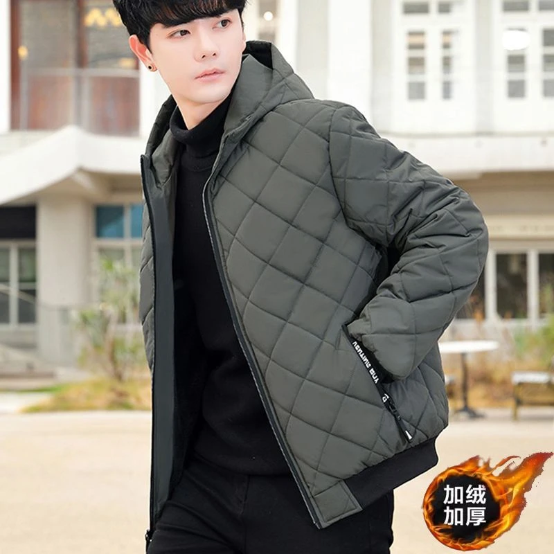 الراقية الرجال الملابس الخريف الشتاء سترة الصوف الدافئة يندبروف ملابس خارجية سحاب أكمام طويلة معطف سترات رجالي سترة جديدة #3