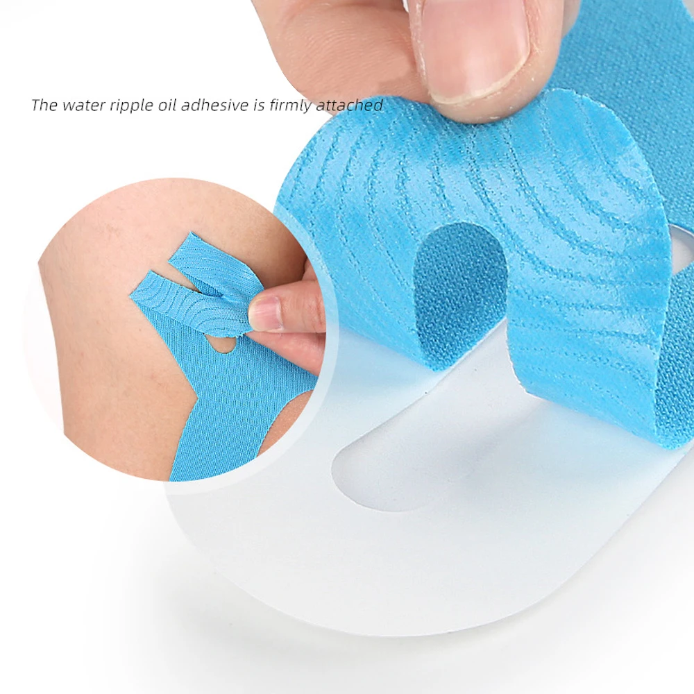 5/10PCS Precut X-Shape Kinesiology Tape for Knees, Waterproof Adhesive Knee Support Patches, Ideal for Workout Recovery