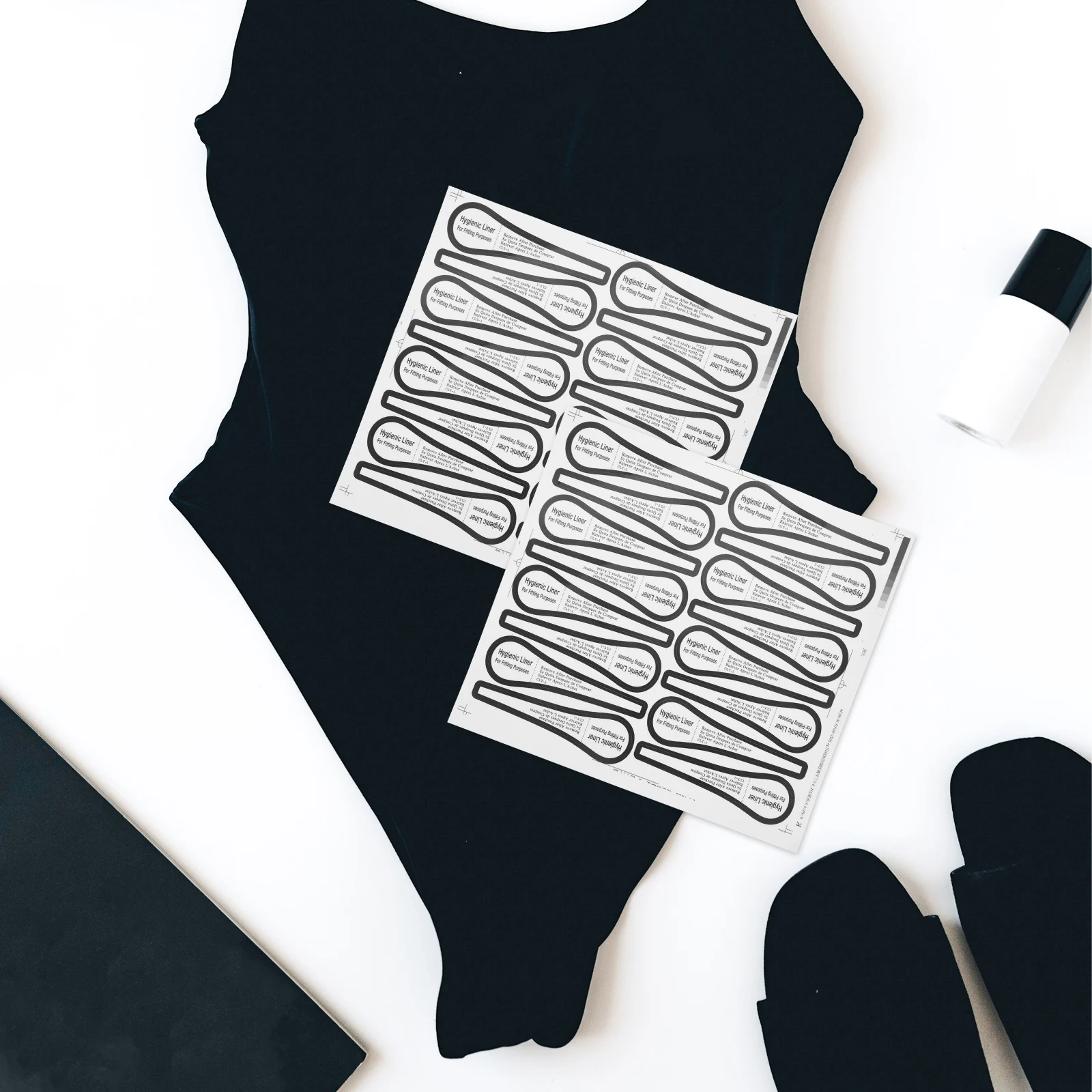 

100Pcs Adhesive Protective Sticker Assorted Color PVC Swimsuit Non Marking Pads Underwear Sticker Decal Stickers For Women