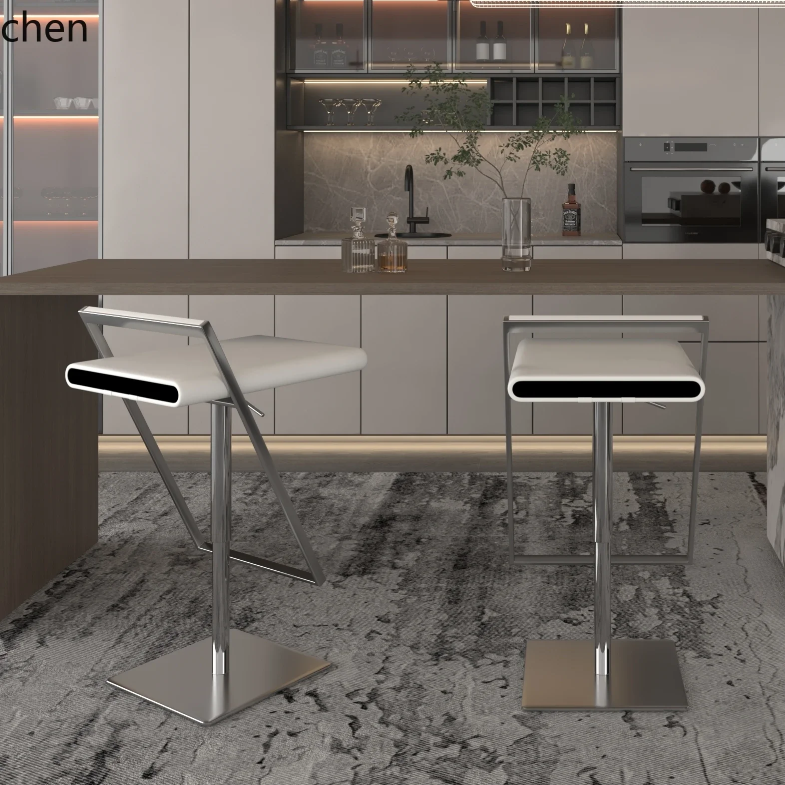

YFY Light Luxury Bar Chair High Chair Modern Lifting Bar Chair