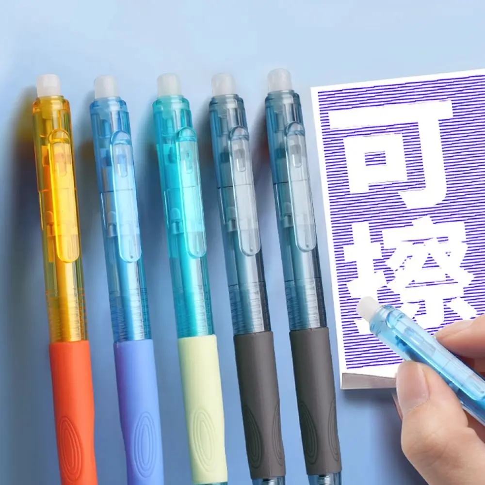 Correct Posture Retractable Erasable Pen For Students Thermal Ink Refillable Gel Writing Tool School Office Supplies Stationery