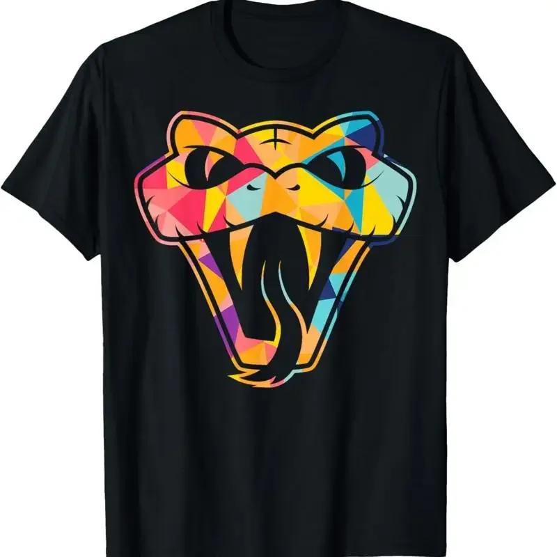 Colorful Snake Head Serpent T Shirt