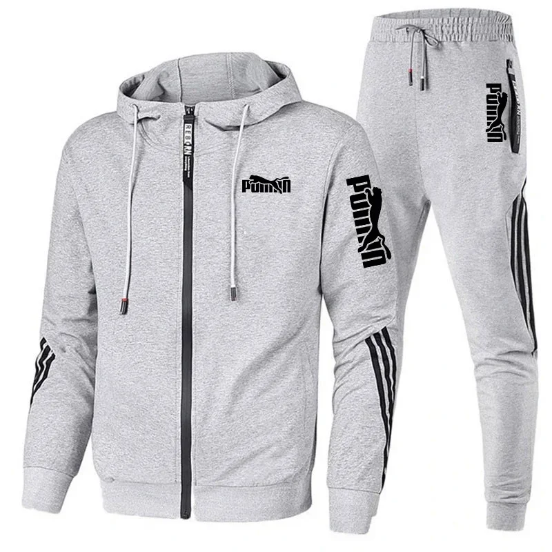 Hommes Sweat-shirt Ensemble Hoodies et viser De Survêtement De Haute Qualité Mâle En Plein Air Décontracté dehors Jogging trempé Gym Survêtement À Manches sulfS-3XL