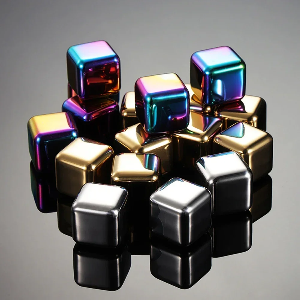 Cube Ice Cube 304 Stainless Steel Food-grade Never Dilute For All Types Of Whiskey Wine Drinks Bar Party Family Beverage Making