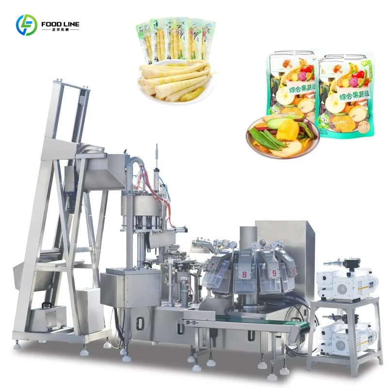 Multifunctional Fully Automatic Plastic Vacuum Aseptic Peanut Kernel Corn Pouch Packaging Machine